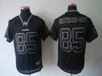 Nike Oakland Raiders 85 Darrius Heyward-Bey Lights Out Black Elite Jerseys