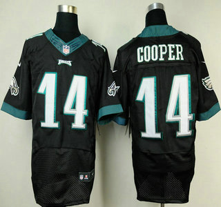 Nike Philadelphia Eagles #14 Riley Cooper 2014 Black Elite Jersey