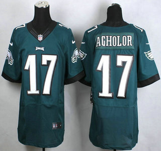Nike Philadelphia Eagles #17 Nelson Agholor Dark Green Elite Jersey