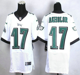 Nike Philadelphia Eagles #17 Nelson Agholor White Elite Jersey