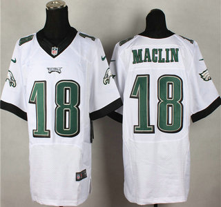 Nike Philadelphia Eagles #18 Jeremy Maclin 2014 White Elite Jersey