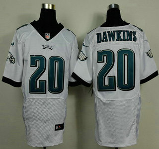 Nike Philadelphia Eagles #20 Brian Dawkins 2014 White Elite Jersey