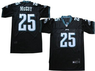 Nike Philadelphia Eagles 25 LeSean McCoy Black 2012 Nike NFL Elite Jersey