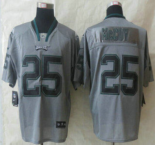 Nike Philadelphia Eagles #25 LeSean McCoy Lights Out Grey Elite Jersey