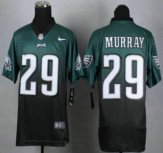 Nike Philadelphia Eagles #29 DeMarco Murray Dark Green With Black Fadeaway Elite Jersey