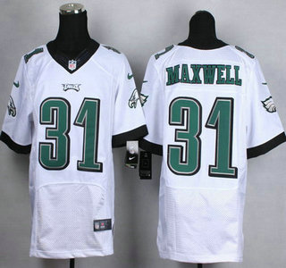 Nike Philadelphia Eagles #31 Byron Maxwell White Elite Jersey