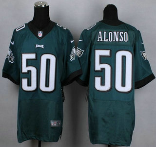 Nike Philadelphia Eagles #50 Kiko Alonso Dark Green Elite Jersey