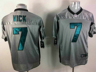 Nike Philadelphia Eagles 7 Michael Vick Grey Shadow 2012 Nike NFL Elite Jersey