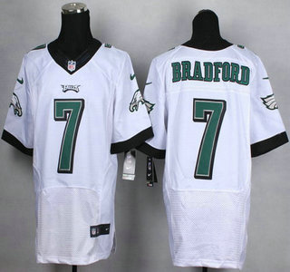 Nike Philadelphia Eagles #7 Sam Bradford White Elite Jersey