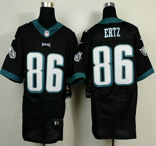 Nike Philadelphia Eagles #86 Zach Ertz 2014 Black Elite Jersey