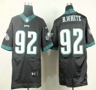 Nike Philadelphia Eagles #92 Reggie White 2014 Black Elite Jersey