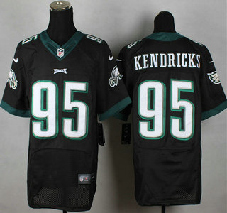 Nike Philadelphia Eagles #95 Mychal Kendricks 2014 Black Elite Jersey