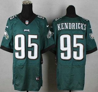 Nike Philadelphia Eagles #95 Mychal Kendricks 2014 Dark Green Elite Jersey
