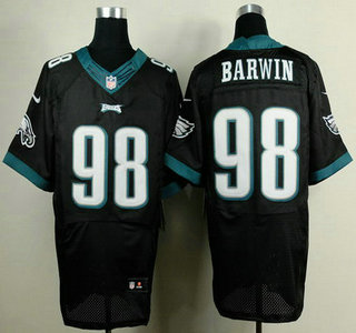 Nike Philadelphia Eagles #98 Connor Barwin 2014 Black Elite Jersey