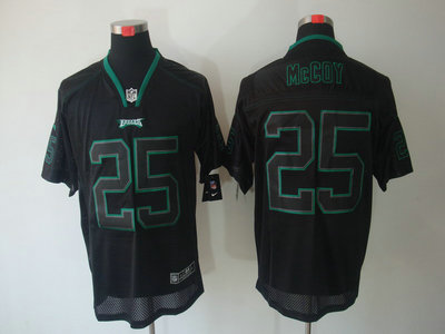 Nike Philadelphia Eagles 25 LeSean McCoy Lights Out Black Elite Jersey