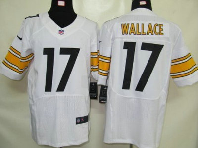 Nike Pittsburgh Steelers 17 Mike Wallace White 2012 Nike NFL Elite Jersey