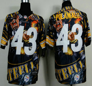 Nike Pittsburgh Steelers #43 Troy Polamalu 2014 Fanatic Fashion Elite Jersey