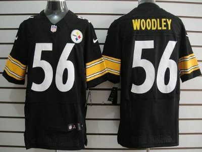 Nike Pittsburgh Steelers 56 LaMarr Woodley Black 2012 Nike NFL Elite Jersey