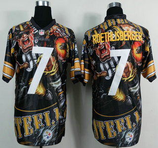 Nike Pittsburgh Steelers #7 Ben Roethlisberger 2014 Fanatic Fashion Elite Jersey