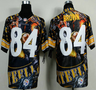 Nike Pittsburgh Steelers #84 Antonio Brown 2014 Fanatic Fashion Elite Jersey