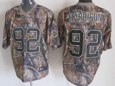 Nike Pittsburgh Steelers 92 James Harrison Camo Elite Jersey