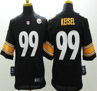 Nike Pittsburgh Steelers #99 Brett Keisel Black Elite Jersey