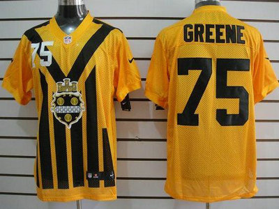 Nike Pittsburgh Steelers 75 Joe Greene 1933 Yellow Throwback 2012 Nike NFL Elite Jersey 