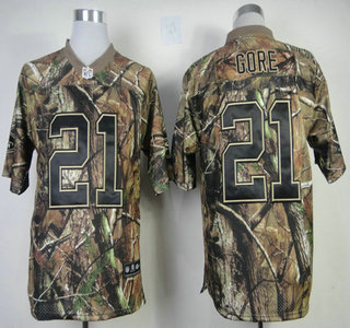 Nike San Francisco 49ers #21 Frank Gore Camo Elite Jersey