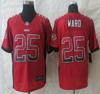 Nike San Francisco 49ers #25 Jimmie Ward Drift Fashion Red Elite Jersey
