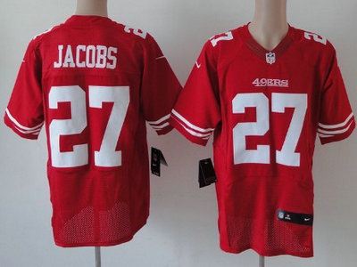 Nike San Francisco 49ers 27 Brandon Jacobs Red 2012 Nike NFL Elite Jersey