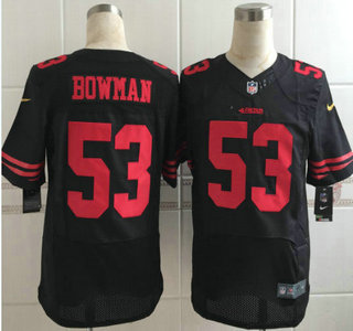 Nike San Francisco 49ers #53 NaVorro Bowman 2015 Black Elite Jersey