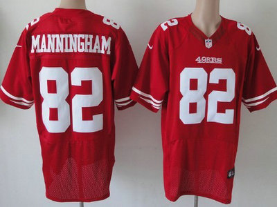 Nike San Francisco 49ers 82 Mario Manningham Red 2012 Nike NFL Elite Jersey