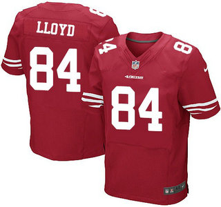Nike San Francisco 49ers #84 Brandon Lloyd Red Elite Jersey