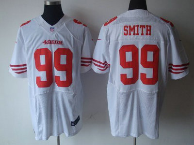 Nike San Francisco 49ers 99 Aldon Smith White 2012 Nike NFL Elite Jersey