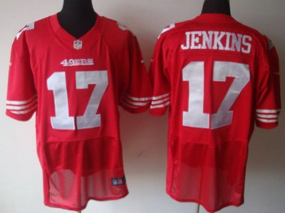 Nike San Francisco 49ers 17 A.J. Jenkins Red 2012 Nike NFL Elite Jersey