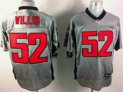 Nike San Francisco 49ers 52 Patrick Willis Grey Shadow 2012 Nike NFL Elite Jersey
