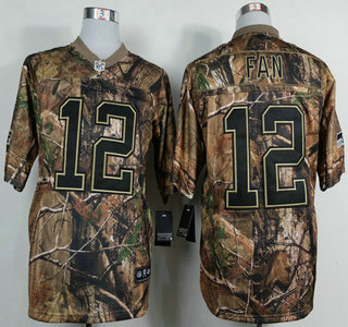 Nike Seattle Seahawks #12 Fan Camo Elite Jersey