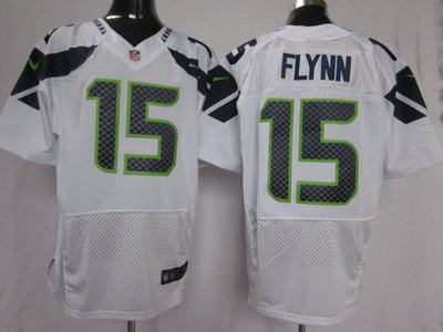 Nike Seattle Seahawks 15 Matt Flynn White 2012 Nike NFL Elite Jersey