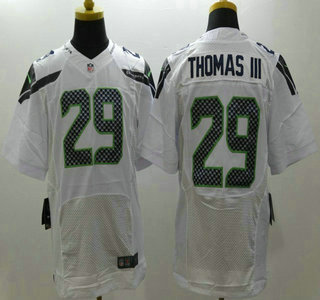 Nike Seattle Seahawks #29 Earl Thomas III White Elite Jersey
