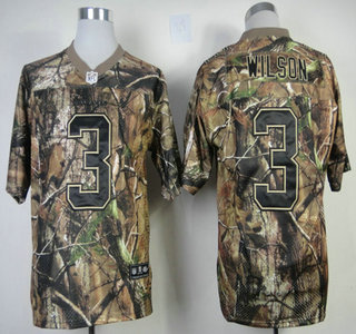 Nike Seattle Seahawks #3 Russell Wilson Camo Elite Jersey