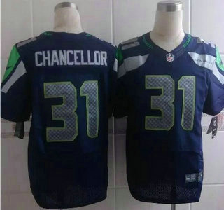 Nike Seattle Seahawks #31 Kam Chancellor Blue Elite Jersey