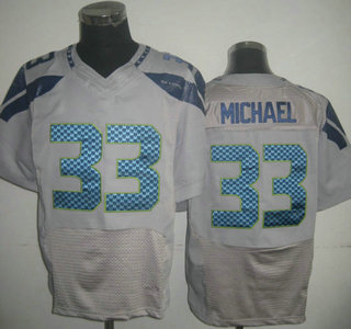 Nike Seattle Seahawks #33 Christine Michael Grey Elite Jersey