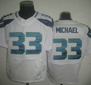 Nike Seattle Seahawks #33 Christine Michael White Elite Jersey
