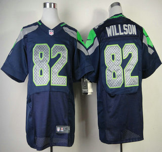 Nike Seattle Seahawks #82 Luke Willson Blue Elite Jersey