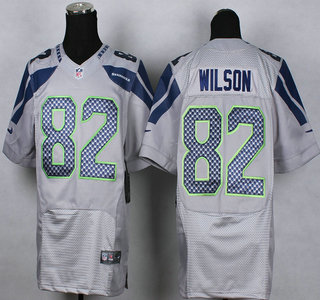 Nike Seattle Seahawks #82 Luke Willson Grey Elite Jersey