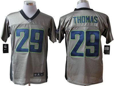 Nike Seattle Seahawks 29 Earl Thomas Grey Shadow NFL Jerseys