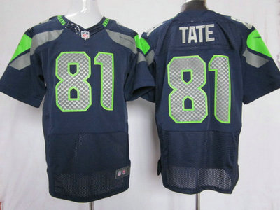 Nike Seattle Seahawks 81 Golden Tate Blue 2012 Nike NFL Elite Jersey
