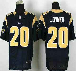 Nike St. Louis Rams #20 LaMarcus Joyner Navy Blue Elite Jersey