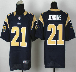 Nike St. Louis Rams #21 Janoris Jenkins Navy Blue Elite Jersey