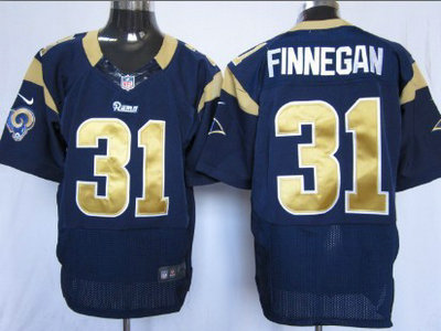 Nike St. Louis Rams 31 Cortland Finnegan Navy Blue 2012 Nike NFL Elite Jersey